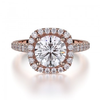 MICHAEL M 18k Rose Gold Engagement Ring R559-1-18R