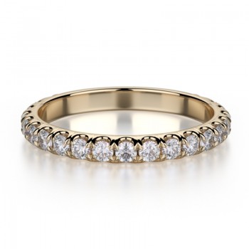MICHAEL M 18k Yellow Gold Wedding Band R320B-18Y