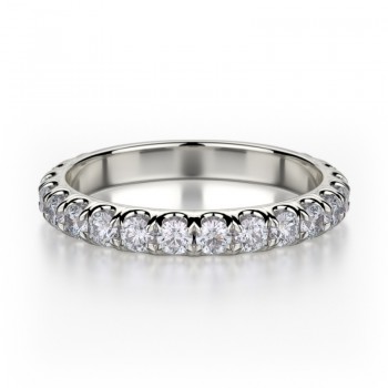 MICHAEL M 18k White Gold Wedding Band R320LB-18W