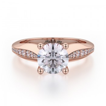 MICHAEL M 18k Rose Gold Engagement Ring R686-1-18R