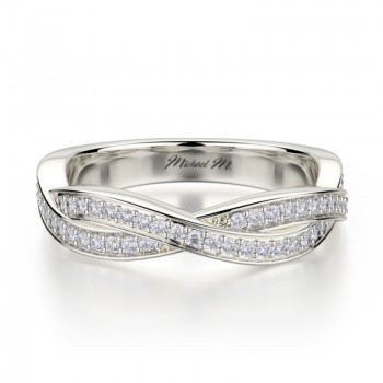 MICHAEL M Platinum Wedding Band R709B-PT