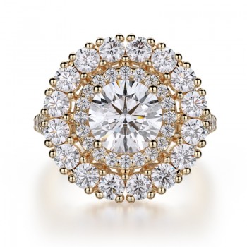 MICHAEL M 18k Yellow Gold Engagement Ring R692-2-18Y
