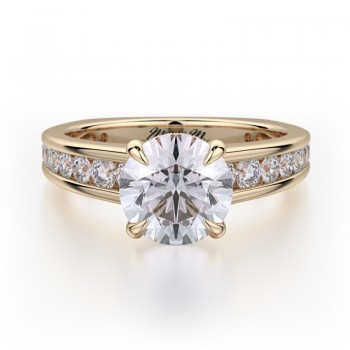 MICHAEL M 18k Yellow Gold Engagement Ring R705-2-18Y