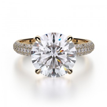 MICHAEL M 18k Yellow Gold Engagement Ring R707-3-18Y
