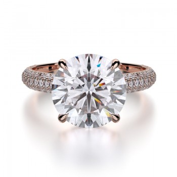 MICHAEL M 18k Rose Gold Engagement Ring R707-3-18R