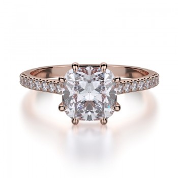 MICHAEL M 18k Rose Gold Engagement Ring R712-1-5-18R