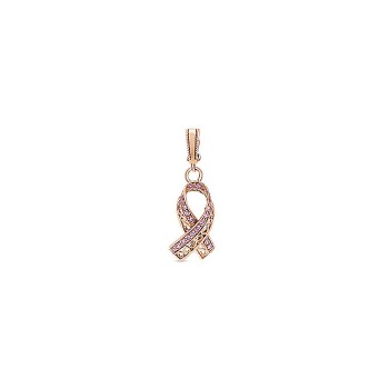 14k Pink Gold Pink Sapphire Fashion Pendant