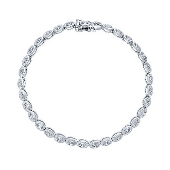 14k White Gold Diamond Tennis Bracelet