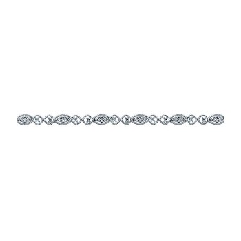 14k White Gold Diamond Tennis Bracelet