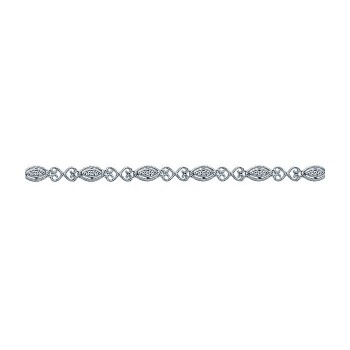 14k White Gold Diamond Tennis Bracelet