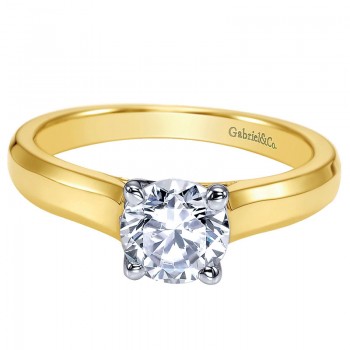 Engagement Ring 14k Yellow Gold Solitaire