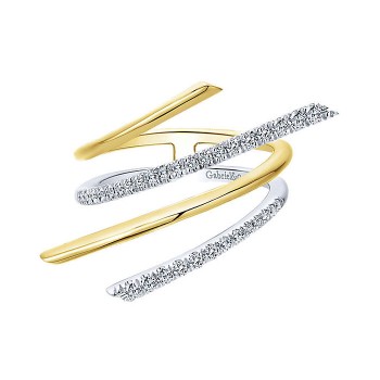 14k Yellow/white Gold Diamond Fashion Ladies' Ring