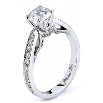 MICHAEL M Platinum Engagement Ring R596