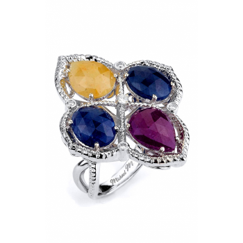 MICHAEL M Silver Fashion Ring SR1003BRY