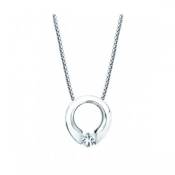 Gelin Abaci 14k White Gold Diamond Pendant TN-002