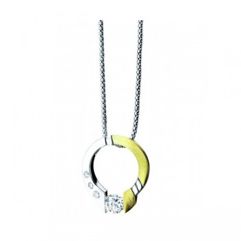 Gelin Abaci 14k White Gold Diamond Pendant TN-004