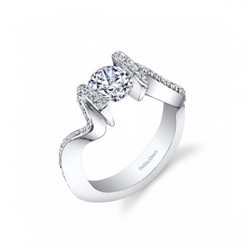 Gelin Abaci Unique Tension Set Diamond Engagement Ring TR-261
