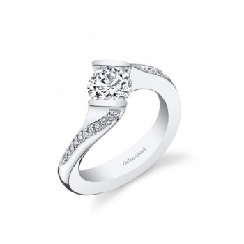 Gelin Abaci 14k White Gold Diamond Engagement Ring TR-278