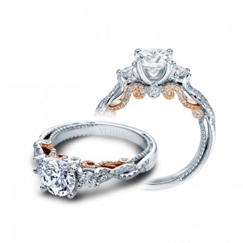 Verragio Three Stone Twist Engagement Ring