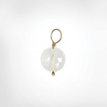 Clear Quartz Faceted Flat
