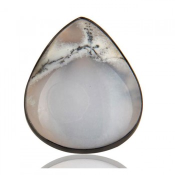 Dendritic Opal In Black And Silver