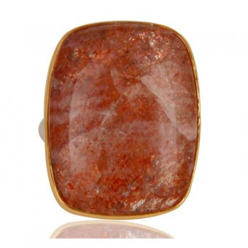 Oregon Sunstone Ring In Mixed Metal