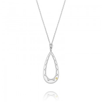 Tacori City Lights After Dark Silver Teardrop Pendant