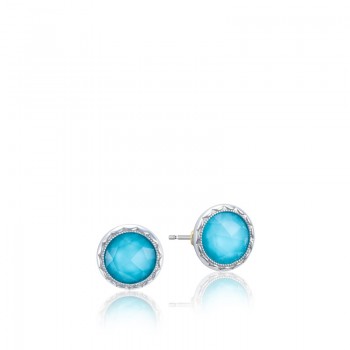 Bezel Studs featuring Neo-Turquoise