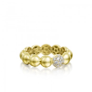 PavÃƒÂ© Dew Droplets Ring in Yellow Gold with Diamonds